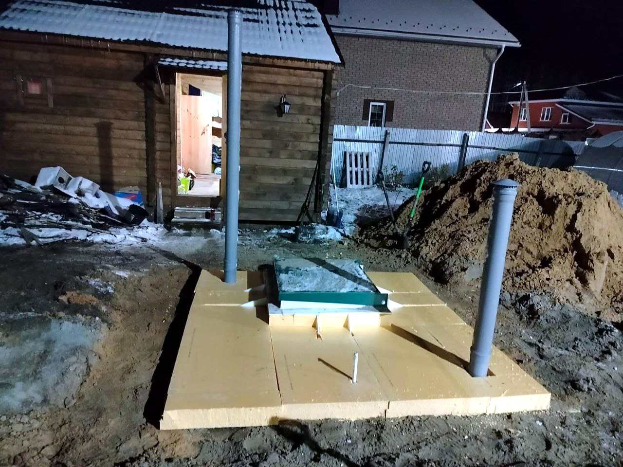 Утепление плитами — погреб не промерзает зимой